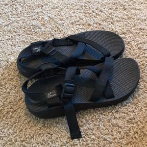 All black chacos